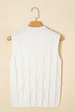 Textured Knit Sweater Vest