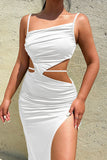 Cutout Bodycon Sundress with Side Slit