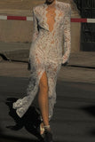Long Lace Casual Dress