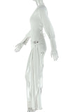 Elegant Ruched Skirt Set