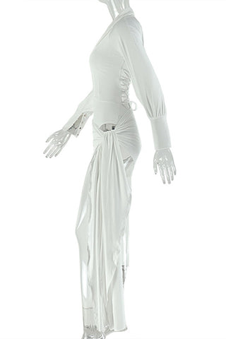 Elegant Ruched Skirt Set
