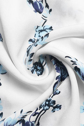 Strapless Floral Print Wide-Leg Jumpsuit