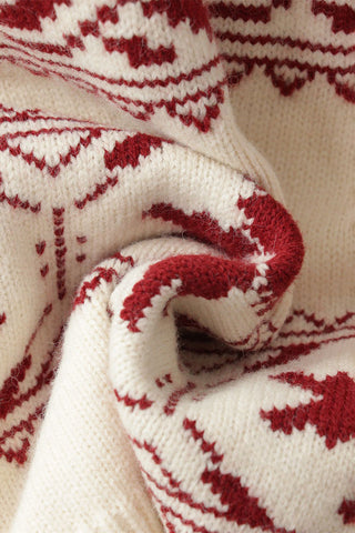 Snowflake Pattern Sweater