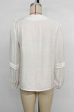 Ruffled V-Neck Blouse