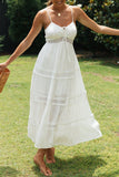 Lace-Trim Spaghetti Strap Sundress