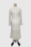 Flared Lace Midi Dress
