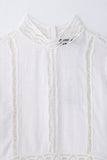 Elegant Lace Trim Blouse