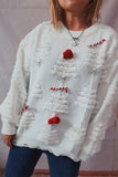 Festive Embellished Holiday Sweater