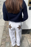 Star-Accent Casual Pants