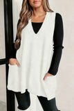 V-Neck Sweater Vest with Pockets