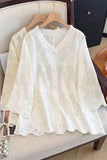 Lace V-Neck Blouse
