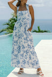 Floral Sleeveless Maxi Dress