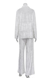 Classic Button-Down Pants Set