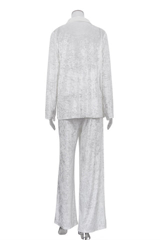 Classic Button-Down Pants Set