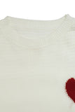 Heart Detail Knit Sweater
