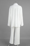 Modern Button-Front Pants Set