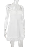 Lace Trimmed Mini Dress