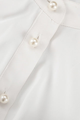Ruffled Button-Front Blouse