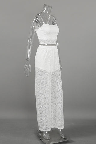 Elegant Lace Two-Piece Outfit