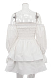Off-Shoulder Tiered Casual Dress
