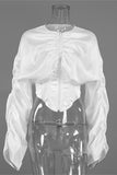 Dramatic Puff Sleeve Corset Blouse