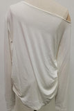 Asymmetric Draped Neckline Blouse