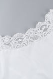 Lace-Trim Long Sleeve Top