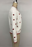 Heart Pattern Button Cardigan