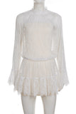 Elegant Long-Sleeve Lace Dress