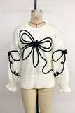 Bow-Accent Sweater