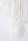 Elegant Lace Trim Blouse