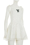 Polka Dot Tie-Strap Casual Dress