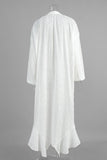 Eyelet Long Casual Dress