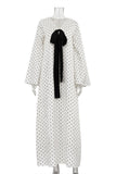 Polka Dot Long Sleeve Casual Dress