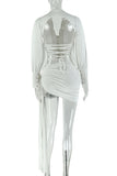 Elegant Ruched Skirt Set