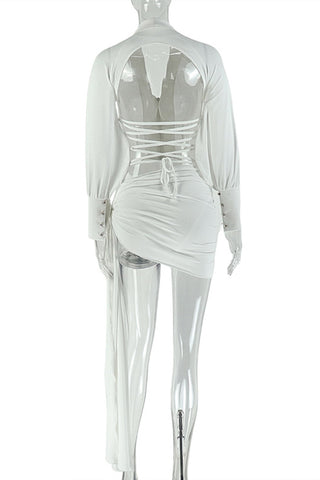 Elegant Ruched Skirt Set