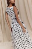 Polka Dot Sleeveless Casual Dress