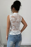 Lace Button-Front Camisole
