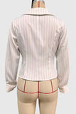 Striped Button-Up Blouse