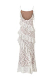 Lace Overlay Maxi Dress