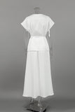 Elegant Buttoned Skirt Set
