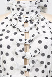 Polka Dot Halter Casual Dress