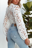 Crochet Balloon Sleeve Top
