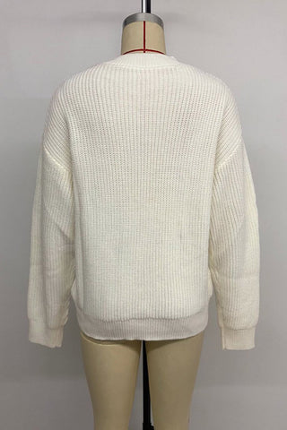 Festive Bow Accent Sweater