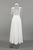 Sleeveless Halter Backless Long Dress