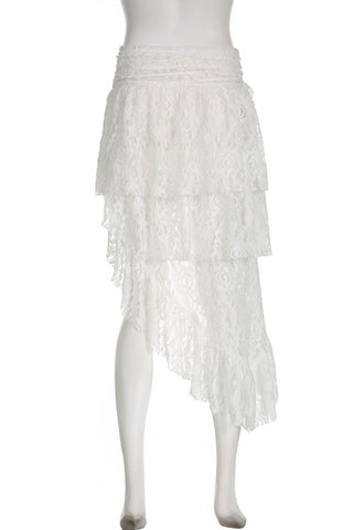 Layered Lace Mini Skirt
