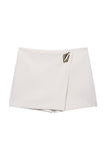 Stylish Skort with Metallic Accent