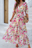 Floral Wrap Maxi Dress