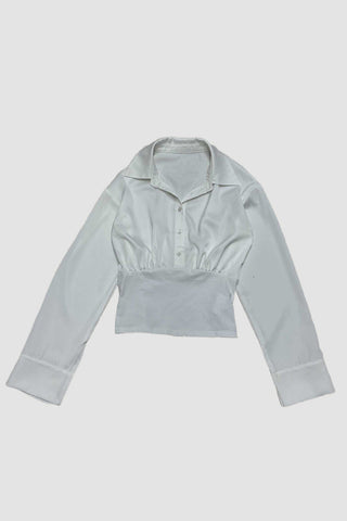 Elegant Collared Long Sleeve Top