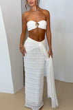Elegant Lace Two-Piece Skirt Set
